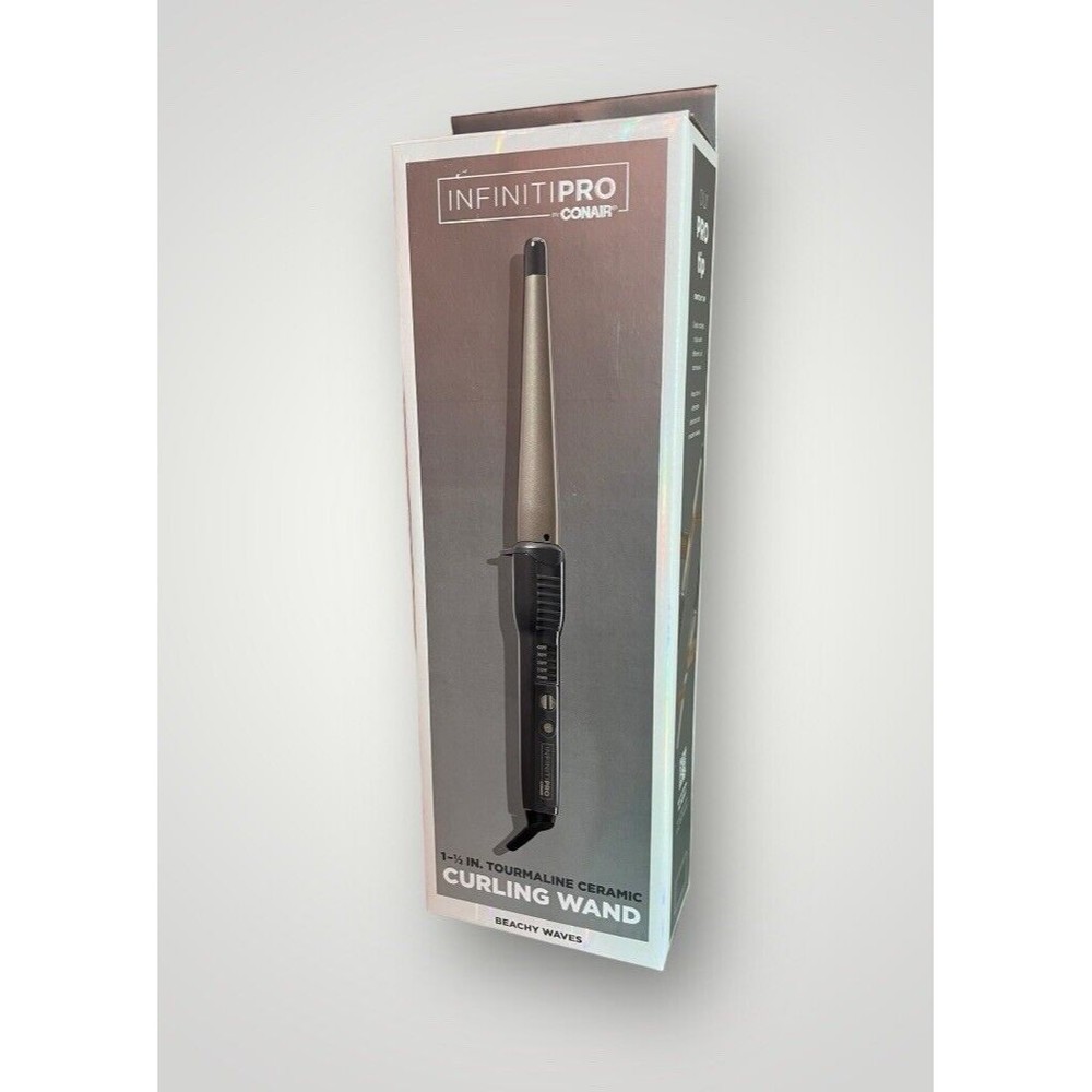 NEW Infiniti Pro Conair Beachy Waves 1-1/2 In Tourmaline Ceramic Curling Wand